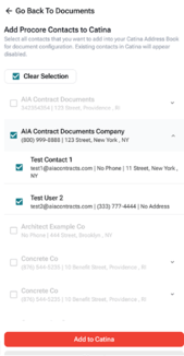 A screenshot of a contact list  AI-generated content may be incorrect.